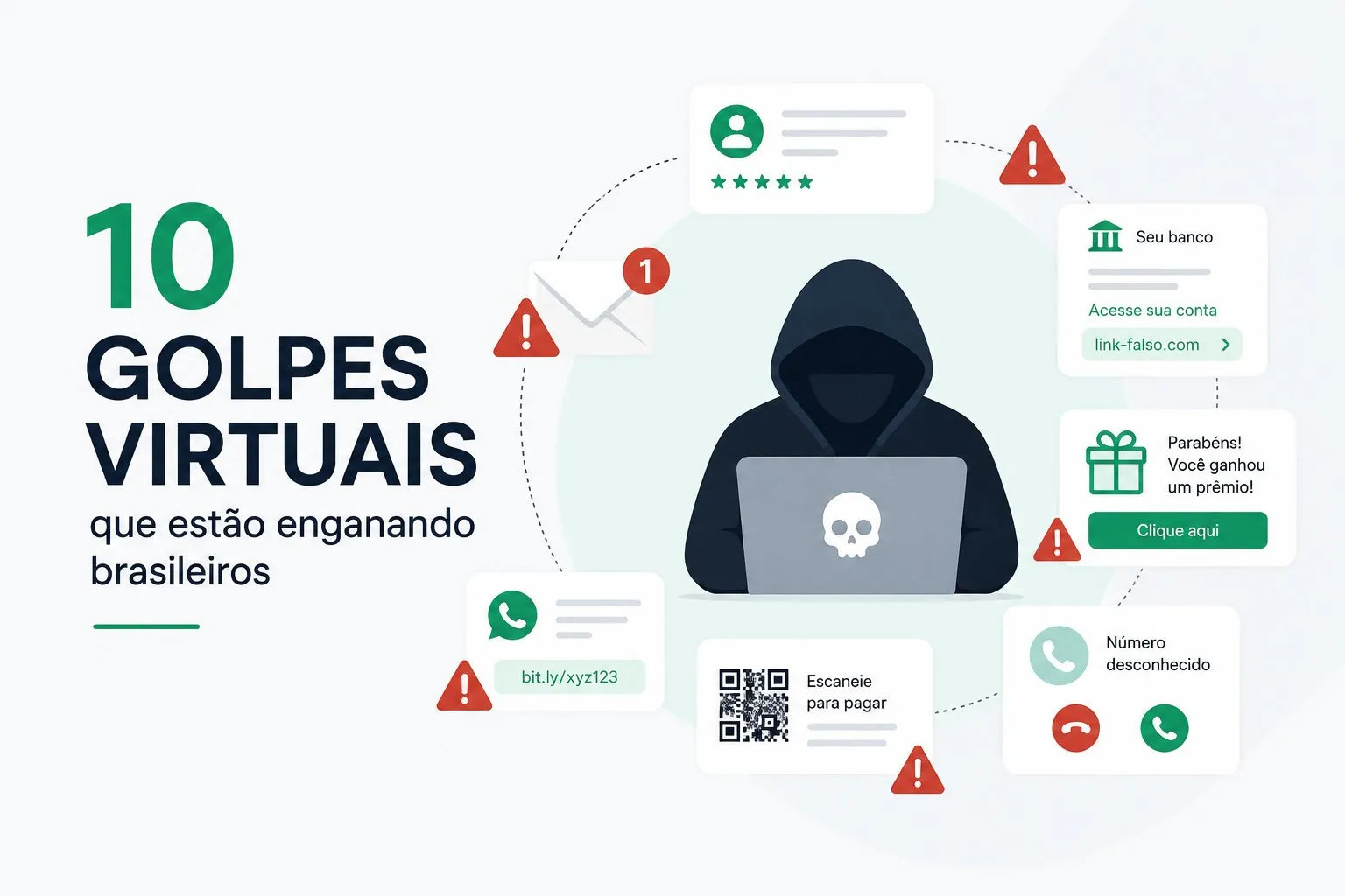 10 golpes virtuais que estão enganando brasileiros