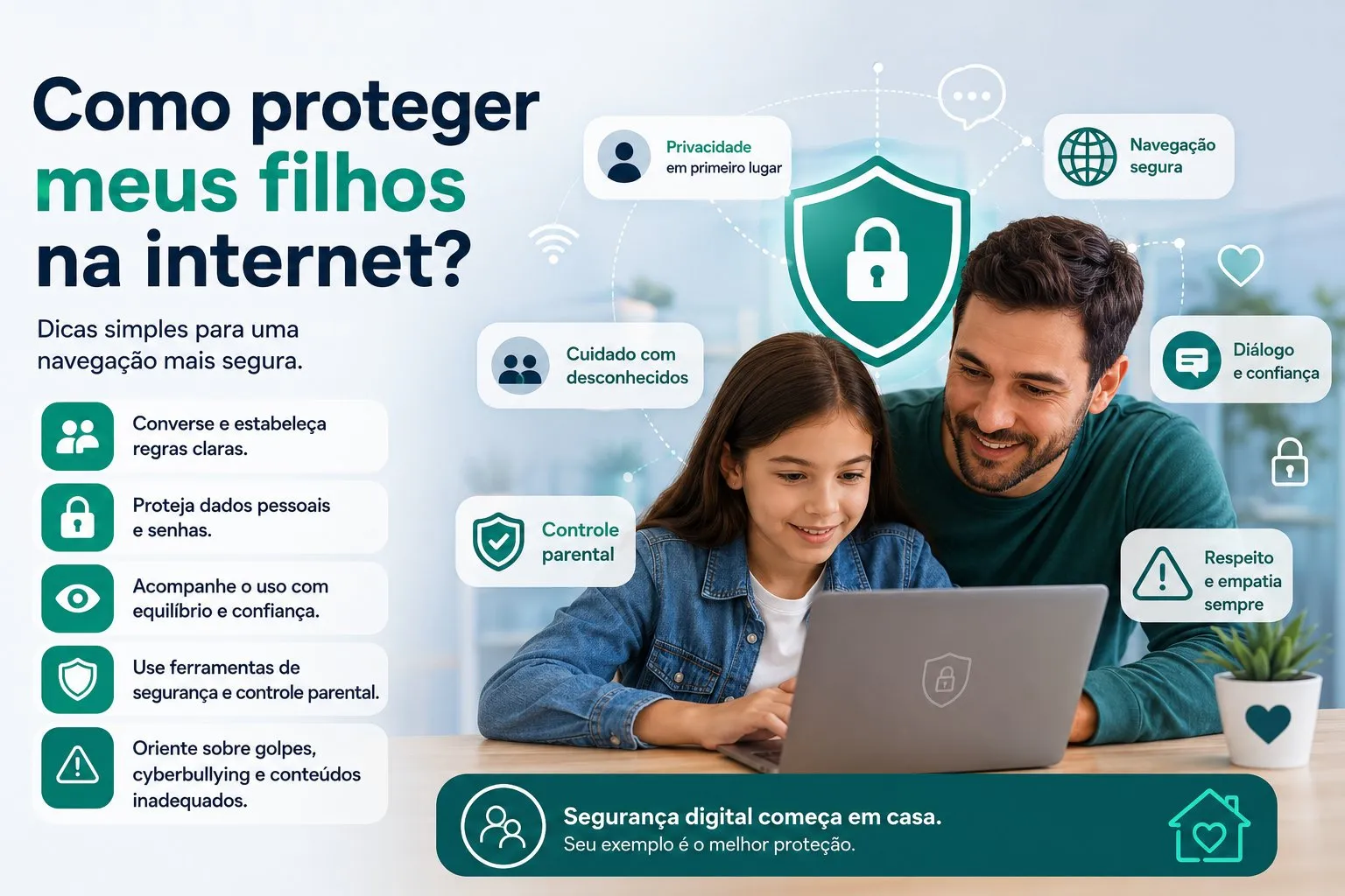 Como proteger meus filhos na internet: dicas simples para uma navegação mais segura