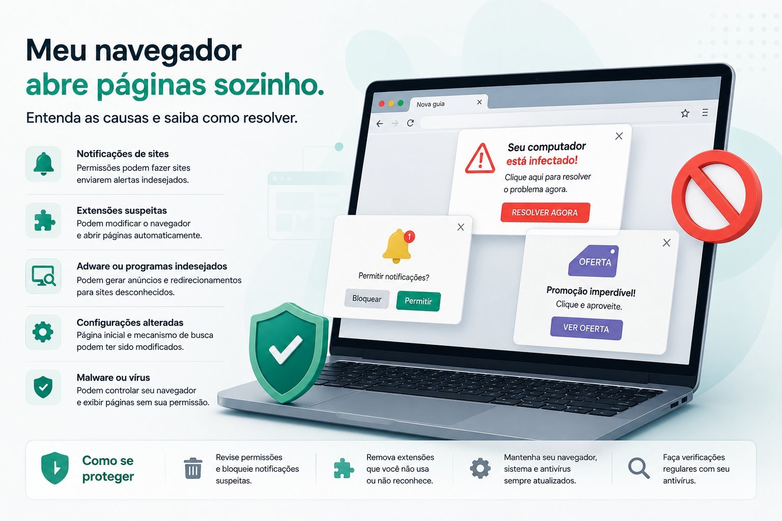 Mi navegador abre páginas solo: entiende las causas y aprende cómo resolverlo