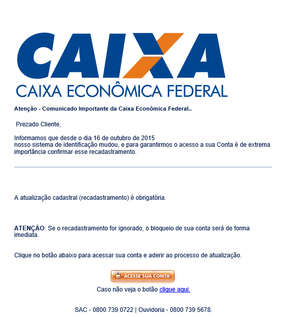 Phishing Caixa Economica Federal